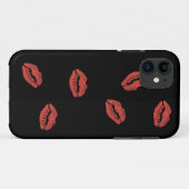 Red Lips Kiss iPhone 5 Hoesje (Achterkant (horizontaal))