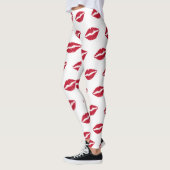 Red Lips Kiss Leggings (Links)
