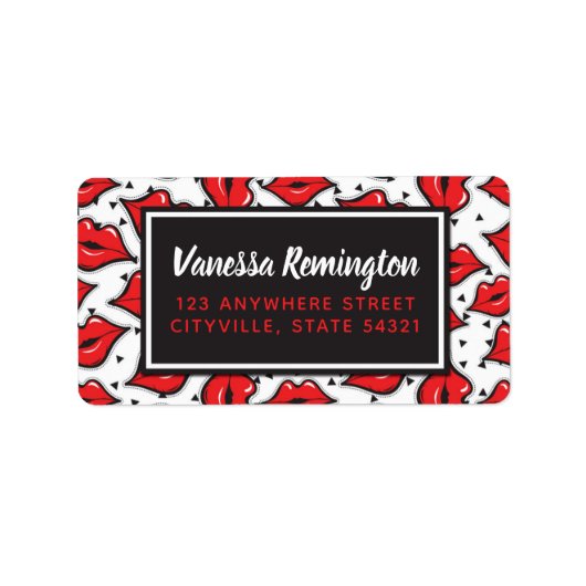 Red Lips Kiss lipstick & Beauty Distributor - Aang Etiket (Voorkant)