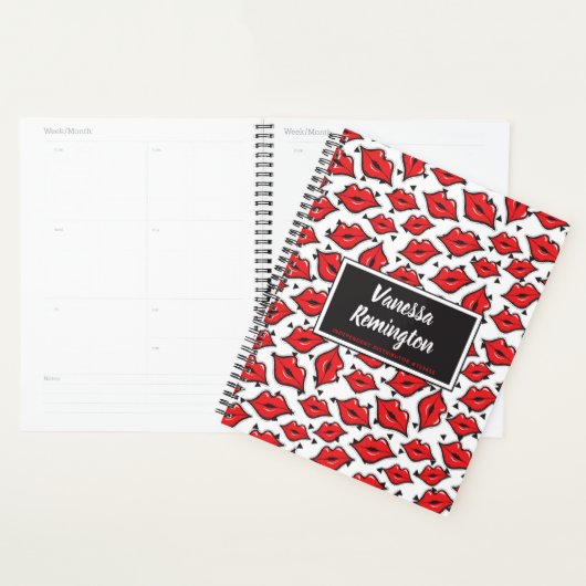 Red Lips Kiss lipstick & Beauty Distributor - Aang Planner (Display)