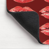 Red Lips Kiss Lipstick Muismat (Hoek)