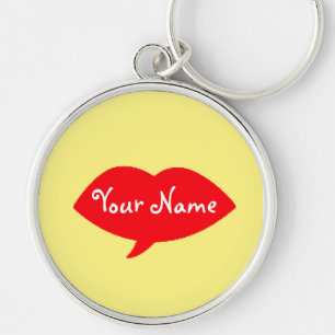 Red Lips Kiss persoonlijke Sleutelhanger