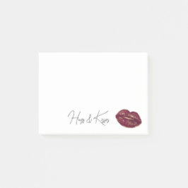 Red Lips Kiss Post-it® Notes