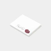 Red Lips Kiss Post-it® Notes (Schuin)