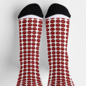 Red Lips Kiss Print Sokken (Top)