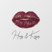 Red Lips Kiss Raamsticker (Vel)