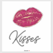 Red Lips Kiss Sticker (Vel)