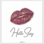 Red Lips Kiss Sticker (Vel)