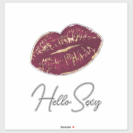 Red Lips Kiss Sticker