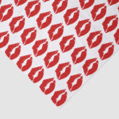 "Red Lips Kiss" Tissuepapier (Detail)
