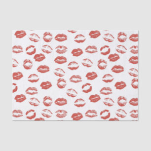 Red Lips Kiss Tissuepapier