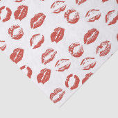 Red Lips Kiss Tissuepapier (Detail)