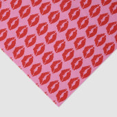 "Red Lips Kiss" Tissuepapier (Detail)