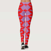RED LIPS KISS YOGA PANTS LEGGINGS (Achterkant)