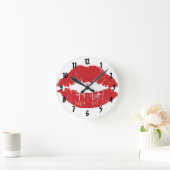 Red Lips-klok Ronde Klok (Huis)
