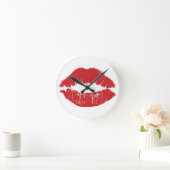 Red Lips-klok Ronde Klok (Huis)