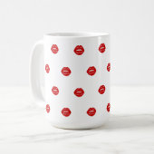 red lips koffiemok (Voorkant links)