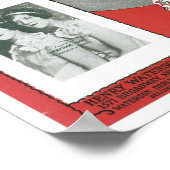 Red Lips Kus My Blues Away Songbook Hoesje Poster (Hoek)