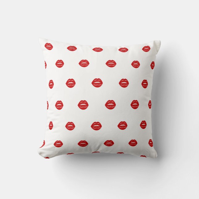 red lips kussen (Voorkant)