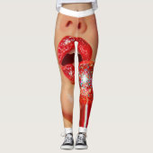 Red Lips Leggings (Voorkant)