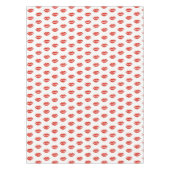 Red Lips Lipstick Kiss Love Valentijn Bachelorette Tafelkleed (Voorkant)