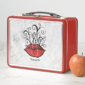 Red Lips Make-up Artiest Naam (In situ)