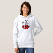 Red Lips Make-up Artiest Naam Hoodie (Voorkant volledig)