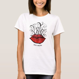 Red Lips Make-up Artiest Naam T-shirt