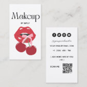 Red Lips make-up artist Visitekaartje (Voorkant / Achterkant)