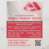 Red Lips, Makeup Artist Adverteren Flyer (Voorkant)