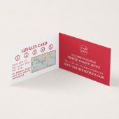 Red Lips, Makeup Artist, Loyalty Card Visitekaartje (Binnen)
