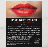 Red Lips, Modelleringsbureau, modelagent Advert Flyer (Voorkant)