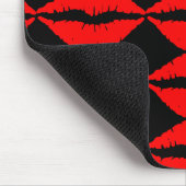 Red Lips Mousepad Muismat (Hoek)