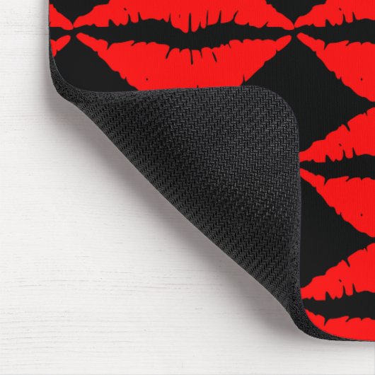 Red Lips Mousepad Muismat (Hoek)