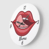Red Lips Open Mouth Thunder_Cove Grote Klok (Hoek)