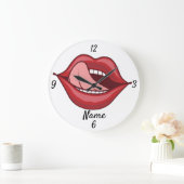 Red Lips Open Mouth Thunder_Cove Grote Klok (Huis)