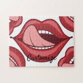 Red Lips Open Mouth Thunder_Cove Legpuzzel (Horizontaal)