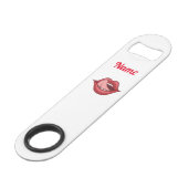 Red Lips Open Mouth Thunder_Cove Speed Flessenopener (Voorkant Gekanteld)