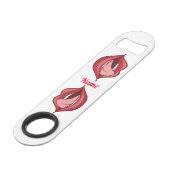 Red Lips Open Mouth Thunder_Cove Speed Flessenopener (Achterkant Gekanteld)