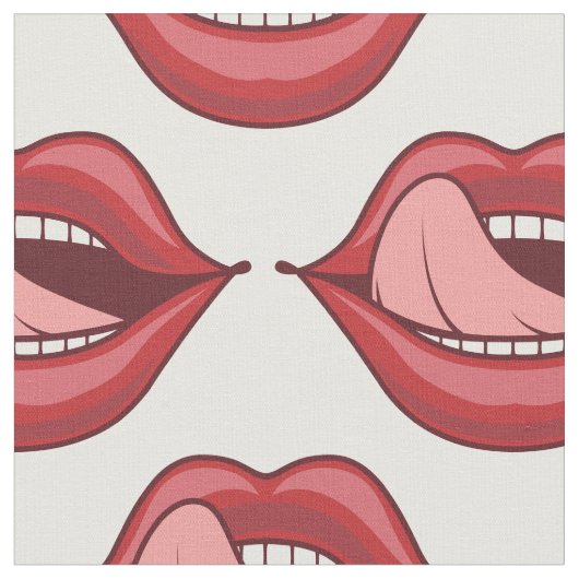 Red Lips Open Mouth Thunder_Cove Stof (Close Up)
