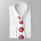 Red Lips Open Mouth Thunder_Cove Stropdas (Gebonden)