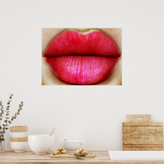 Red Lips Poster (Keuken)