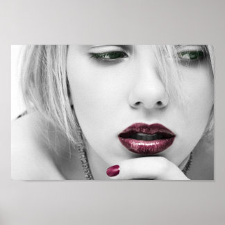 Red Lips Poster