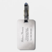 Red Lips Retro Monochrome schoonheid stijlvol Bagagelabel (Achterkant verticaal)