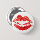 Red Lips Ronde Button 5,7 Cm (Voorkant /achterkant)