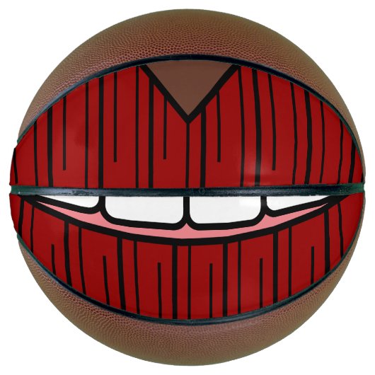 Red Lips Smile Basketbal (Voorkant)