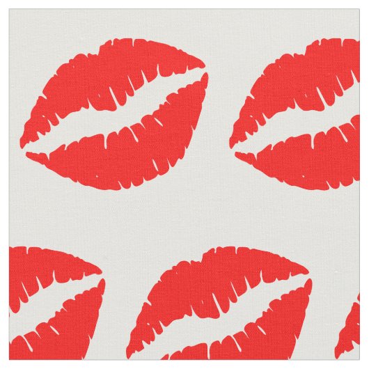 Red Lips Stof (Close Up)