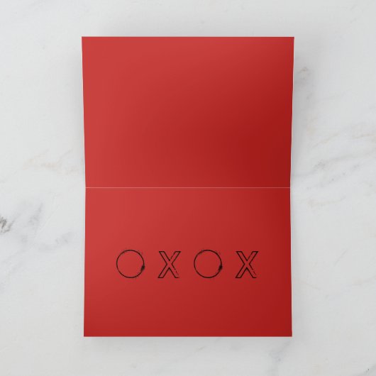 Red Lips waar ik van hou Kaart (Binnen)