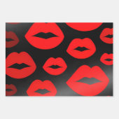 Red Lips Wrapping Paper (Voorkant 2)