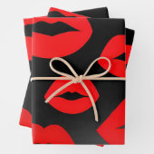 Red Lips Wrapping Paper (In situ)